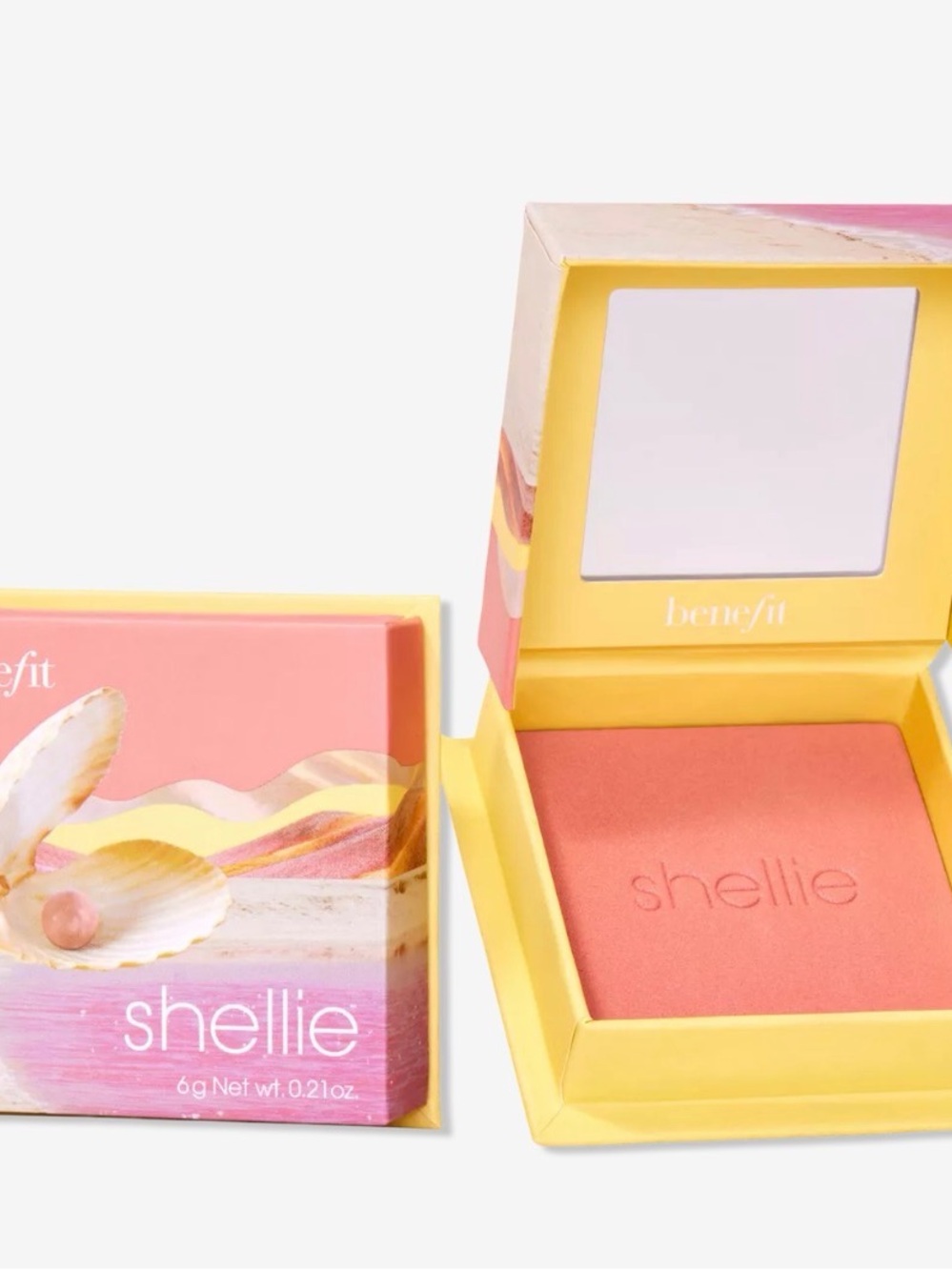 Benefit Shellie Powder Blush — Coral-Peach